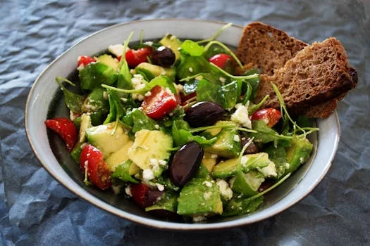 mediterranean salad olives feta cucumber