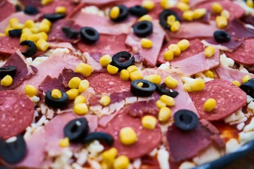 meat lovers pizza multiple toppings